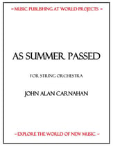 As Summer Passed Orchestra sheet music cover